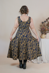 Flow Dress - Gold Flannel Flower