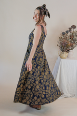 Flow Dress - Gold Flannel Flower