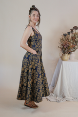 Flow Dress - Gold Flannel Flower