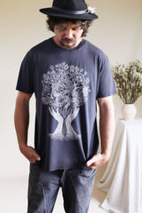 Organic Cotton Unisex Tee - Interconnection Print