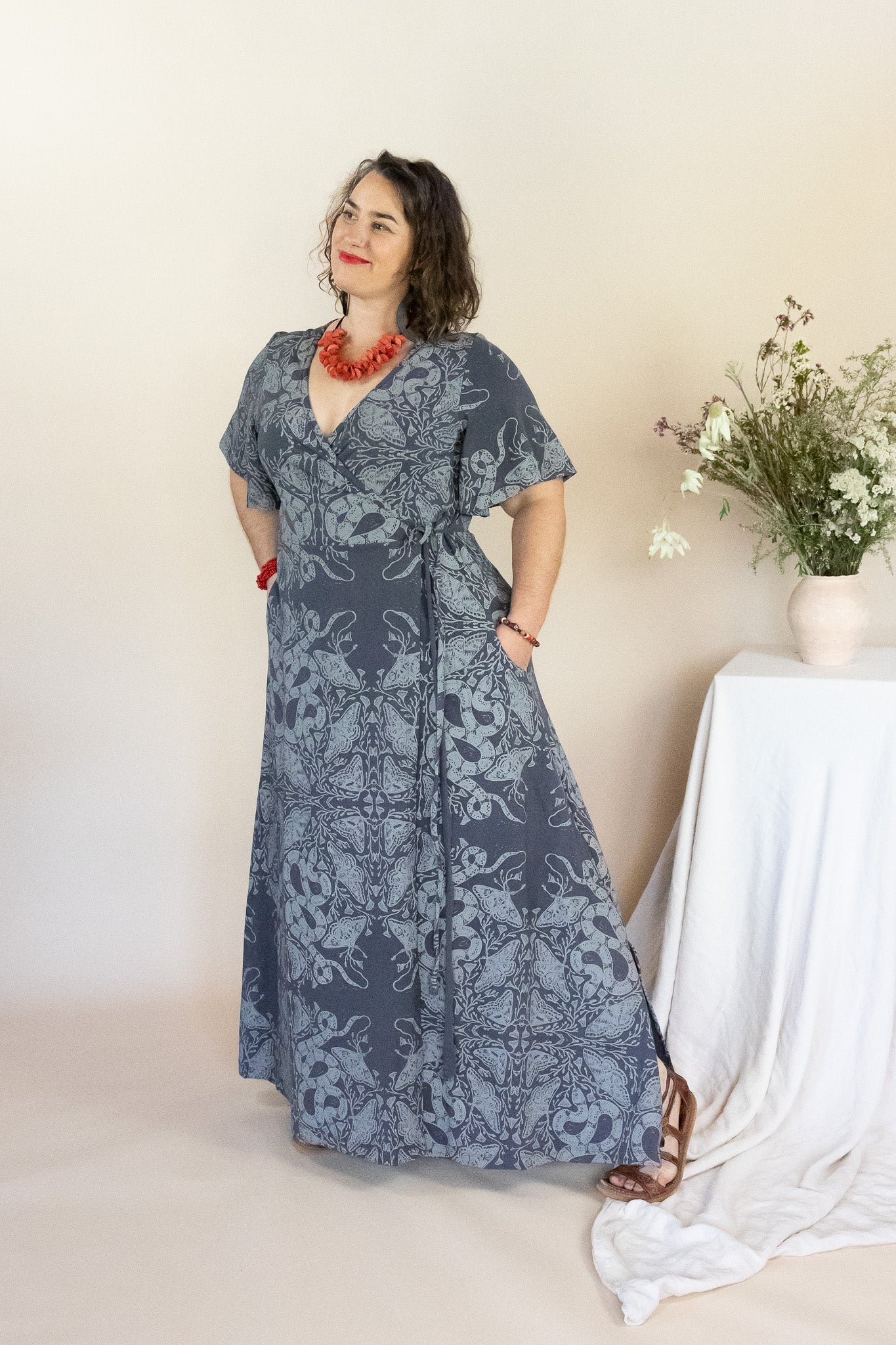 Wrap Dress - Nightwalk Print