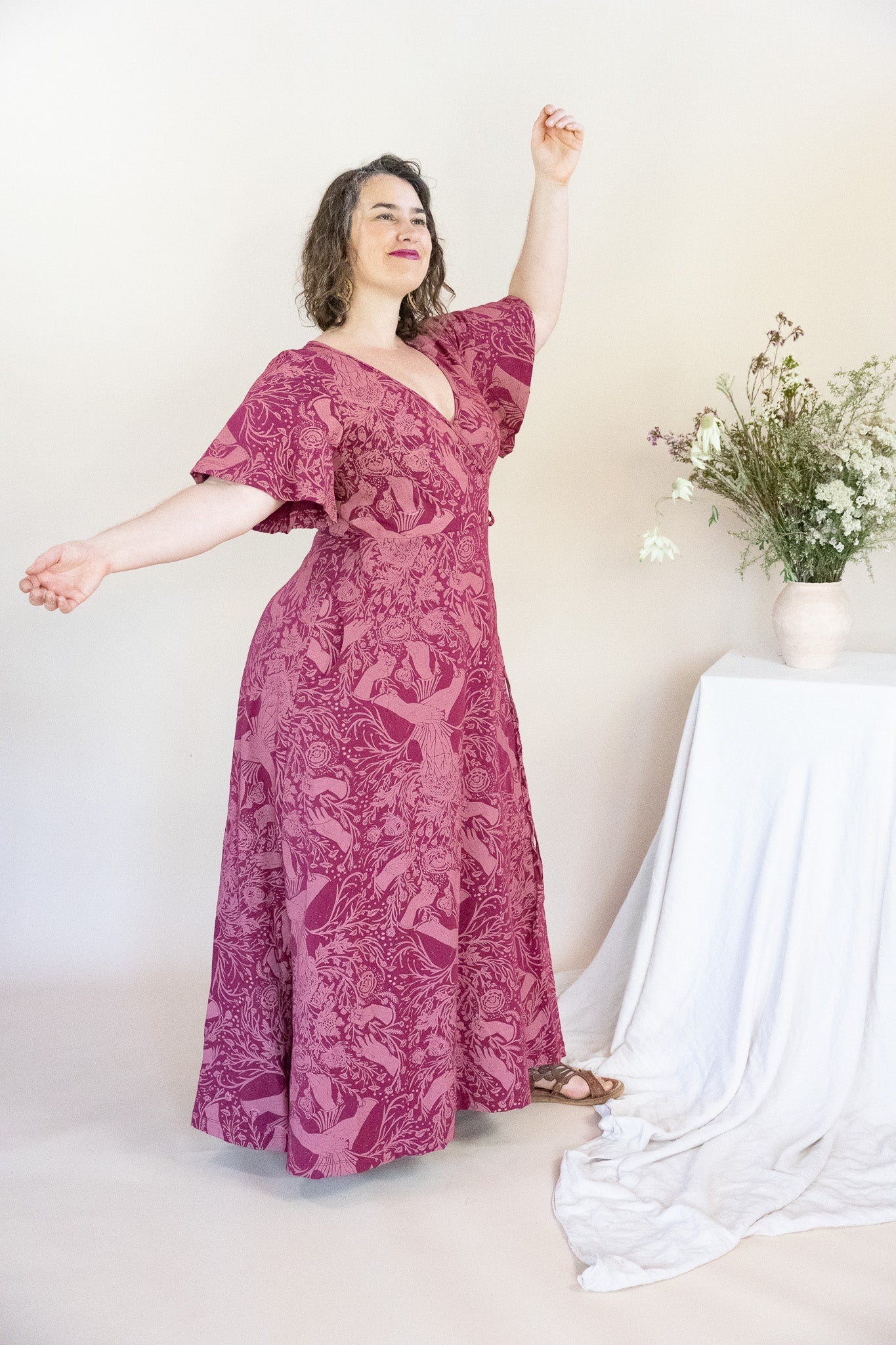 Wrap Dress - Self Care Print