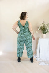 Wide Leg Jumpsuit - Marigold Connection Print