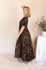 Wrap Dress - Burdock and Bird Print