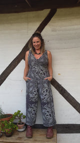 Wide Leg Jumpsuit - Nightwalk Print