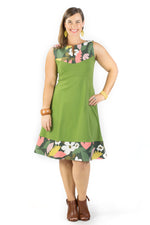 Juniper Dress - Holiday in Green