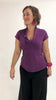 Button Top - Cap Sleeve - Amethyst (16,20,22)